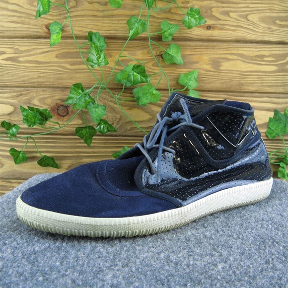 Android‎ Homme Men Sneaker Shoes Blue Leather Lace Up Size 11 Medium - Picture 1 of 9